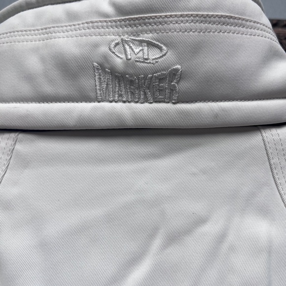 Vintage MARKER White Ski Jacket with High Collar and Fitted Silhouette - Picture 8 of 12